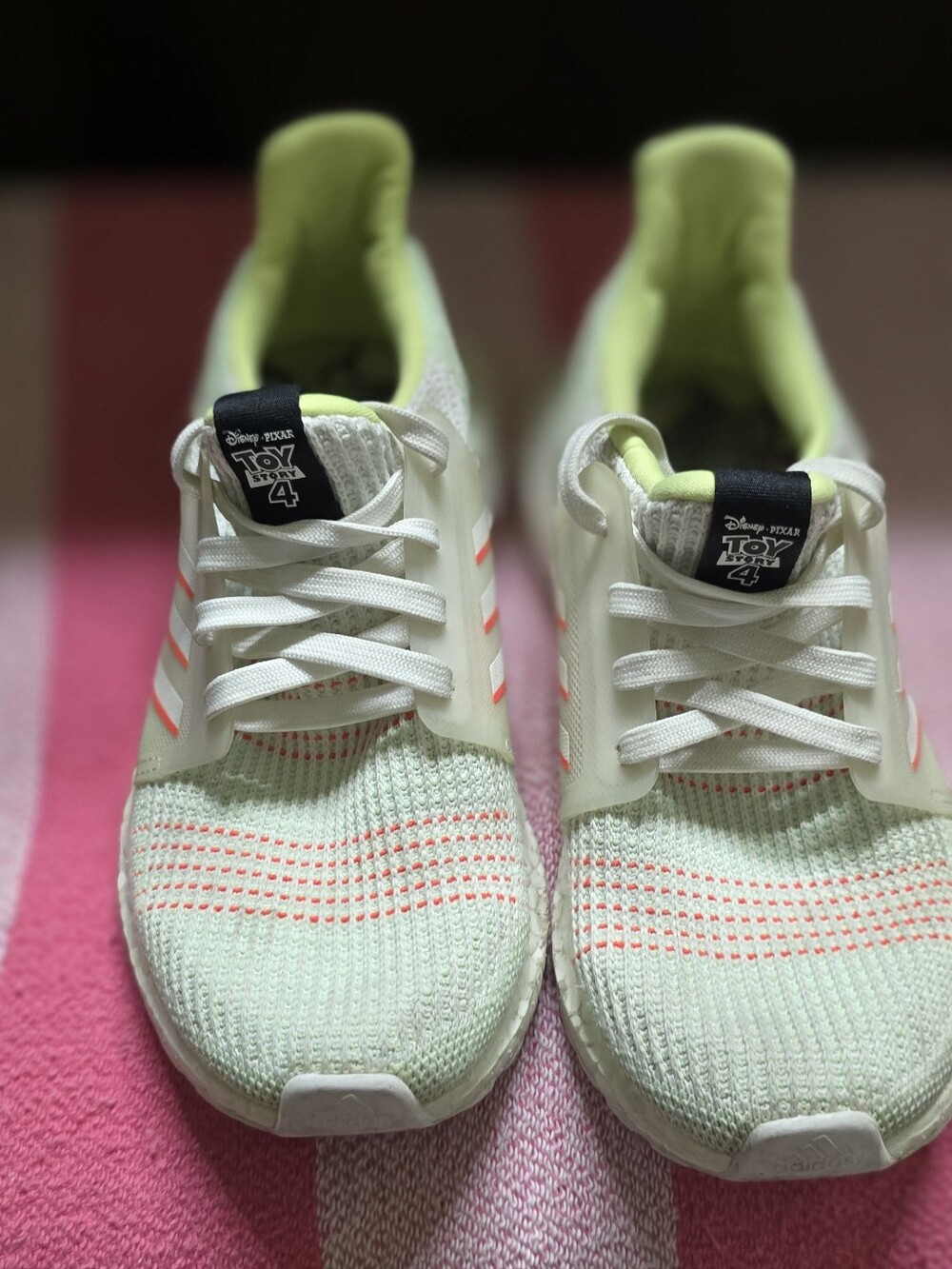 Adidas Kids Toy Story 4 Mint & Pink Knit Sneakers